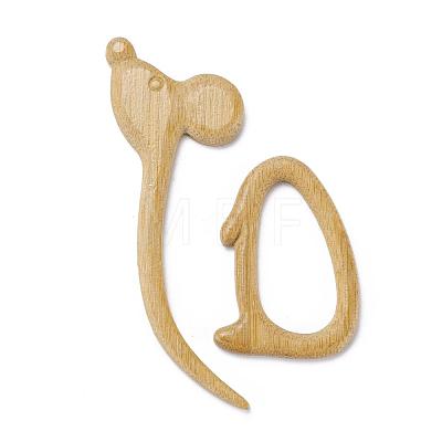 Mouse Wood Brooches JEWB-C010-05-1