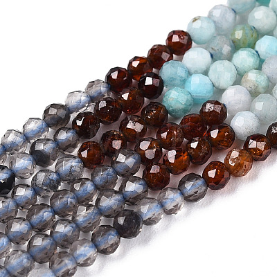 Natural Mixed Gemstone Beads Strands G-D080-A01-03-06-1