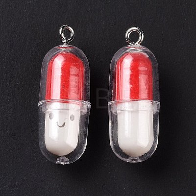 Translucent Plastic Pendants KY-L006-29A-1