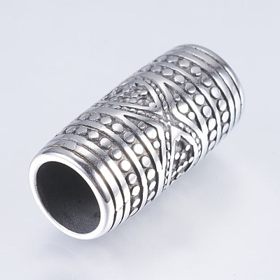 304 Stainless Steel Tube Beads X-STAS-I076-086AS-1
