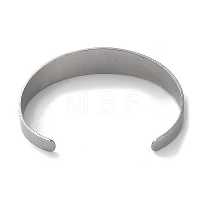 304 Stainless Steel Cuff Bangles BJEW-P307-02B-P-1