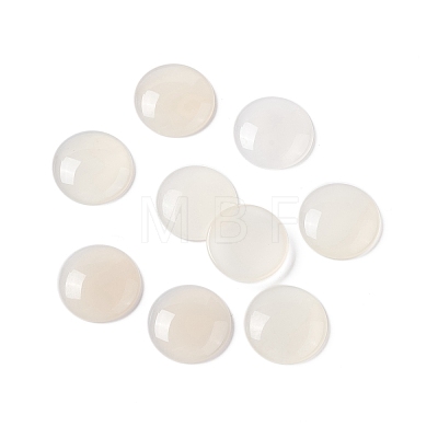 Natural White Agate Cabochons G-C247-05A-1