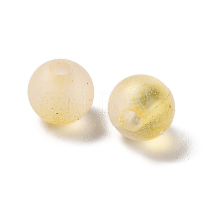 Frosted Transparent Acrylic Beads OACR-F013-12I-1