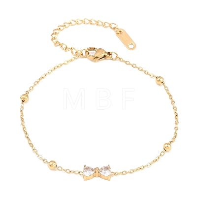 304 Stainless Steel Rhinestone Link Bracelets LS-BJEW-B171-13G-1