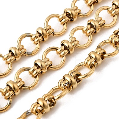 304 Stainless Steel Ring Link Chains CHS-K024-15G-1