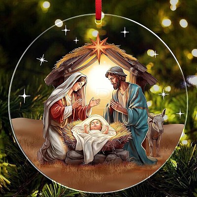 The Birth of Juses Acrylic Hanging Ornaments PW-WGE130A-02-1