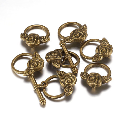Tibetan Style Toggle Clasps MLF0026Y-NF-1