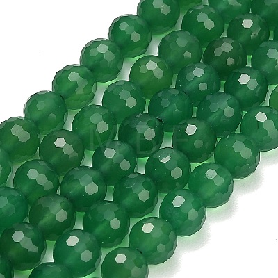 Natural Green Chalcedony Beads Strands GG-NH0004-E01-1