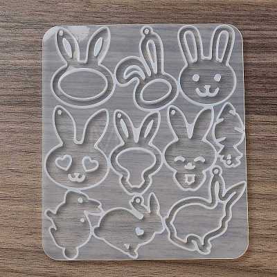 Rabbit DIY Pendant Silicone Molds DIY-G101-01B-1
