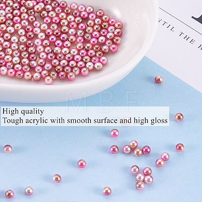 Olycraft Acrylic Imitation Pearl Beads OACR-OC0001-04A-02-1