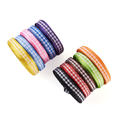 10Rolls 10 Colors Polyester Ribbon OCOR-TA0001-36A-1