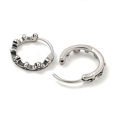 316 Surgical Stainless Steel Hoop Earrings EJEW-D096-12AS-16-1