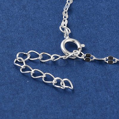 925 Sterling Silver Link Chain Bracelets for Women BJEW-E101-01S-03-1