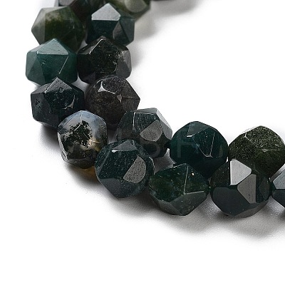 Natural Moss Agate Beads Strands G-NH0010-A01-01-1