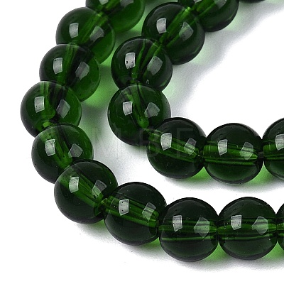 Transparent Glass Beads Strands GLAA-T032-T6mm-27-1