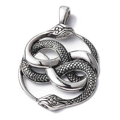 304 Stainless Steel Pendants X-STAS-C065-02AS-1