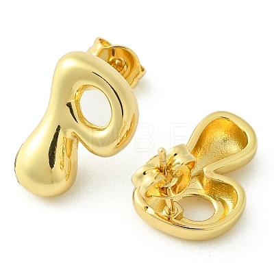 Rack Plating Brass Earrings EJEW-S222-01G-P-1