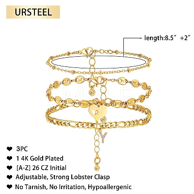 Anklets Sets AJEW-AN00383-25-1