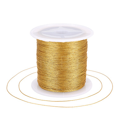 2 Rolls Round PET Metallic Thread MCOR-TADJ0001-01A-01-1