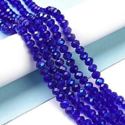 Electroplate Glass Beads Strands EGLA-A034-T3mm-L16-1