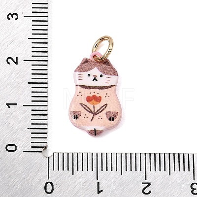 Printed Brass Pendants KK-CBAB1CA-19A-G-1