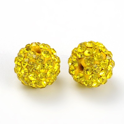 Pave Disco Ball Beads RB-H258-10MM-249-1