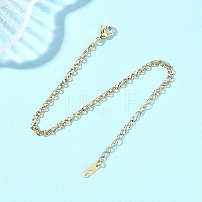 Brass Rolo Chains Bracelets for Women BJEW-JB12780-1