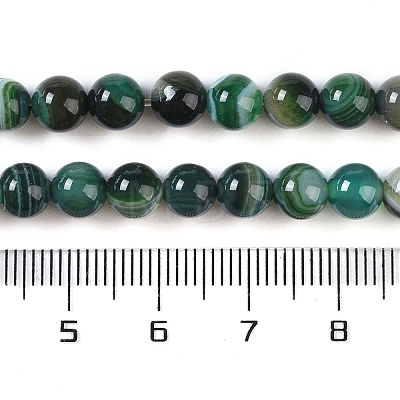 Natural Striped Agate/Banded Agate Beads Strands G-Z060-A01-A19-1