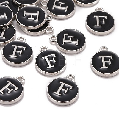 Platinum Plated Alloy Charms X-ENAM-S118-02F-P-1