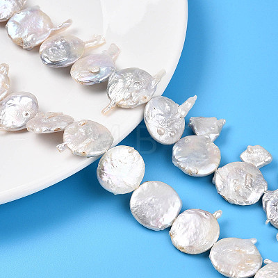 Natural Baroque Keshi Pearl Beads Strands PEAR-S018-06F-01-1