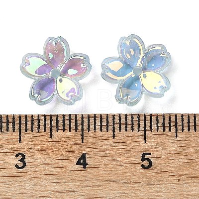 Transparent ABS Plastic Beads Cap FIND-B043-03D-1