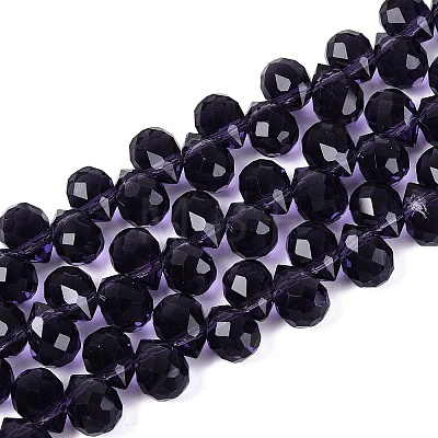 Transparent Glass Beads Strands GLAA-Q116-01A-B20-1