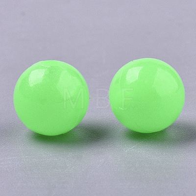 Luminous Acrylic Beads MACR-N008-25E-6MM-1