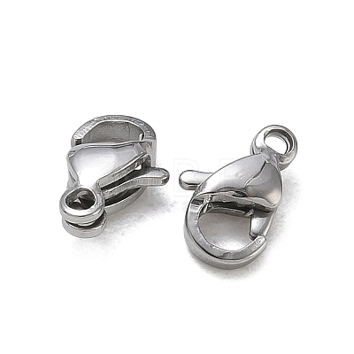 304 Stainless Steel Lobster Claw Clasps SA-CBAF1D5-25P-F-1