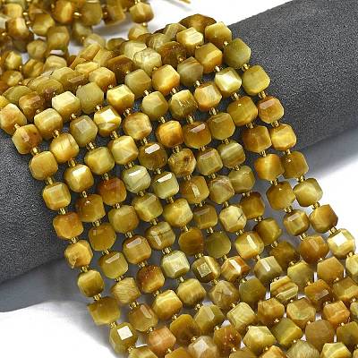 Natural Golden Tiger Eye Beads Strands G-K389-A15-01-1