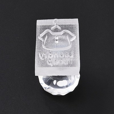 Clear Acrylic Soap Stamps with Big Handles DIY-XCP0003-88A-1