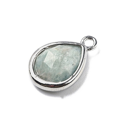Natural Amazonite Faceted Pendants G-U019-05P-02-1