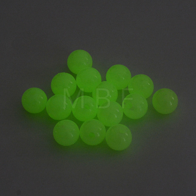 Luminous Acrylic Round Beads X-LACR-R002-8mm-01-1