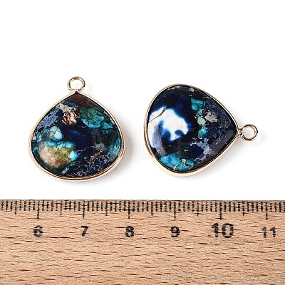 Dyed Natural Imperial Jasper Pendants G-Q601-05G-01-1