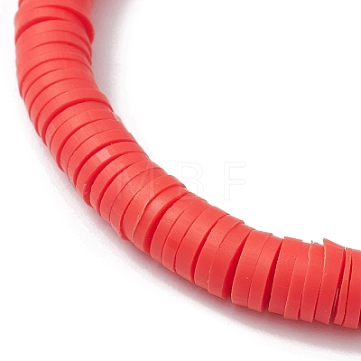 4Pcs 4 Styles Handmade Polymer Clay Beaded Stretch Bracelets BJEW-JB10416-1