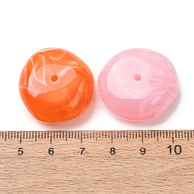 Two-Tone Imitation Gemstone Acrylic Beads AC-CBA7B05-05-1