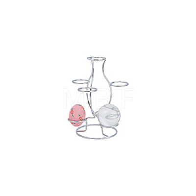 7-Slot Iron Easter Egg Display Stands ODIS-WH0058-21B-P-1