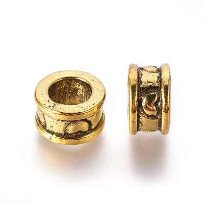 Tibetan Style Alloy European Beads GLF10451Y-NF-1