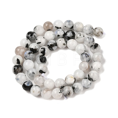 Natural Rainbow Moonstone Beads Strands G-Q1001-A05-03-01-1