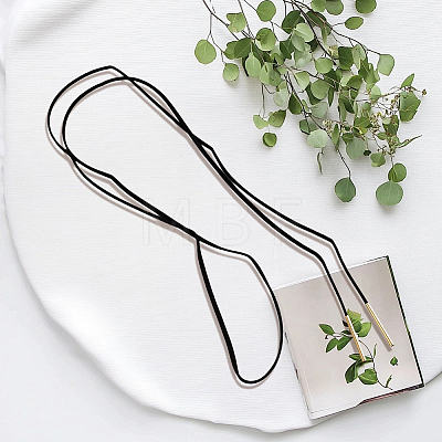 Velvet Cord Knot Tie Choker Necklaces for Women NJEW-CL0001-35-1