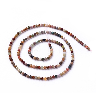 Natural Agate Beads Strands X-G-G991-A03-B-1