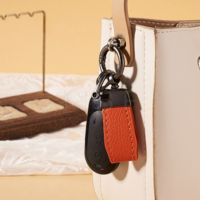 PU Leather Keychains KEYC-TADJ0009-03B-02-1