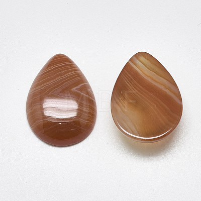 Natural Banded Agate/Striped Agate Cabochons G-T122-23G-1
