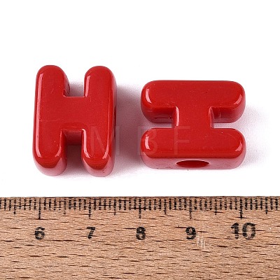 Opaque Acrylic European Beads OACR-M027-01H-06-1