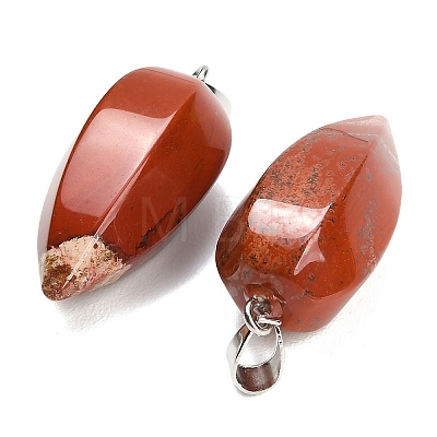 Natural Red Jasper Pendants GG-K002-16R-1